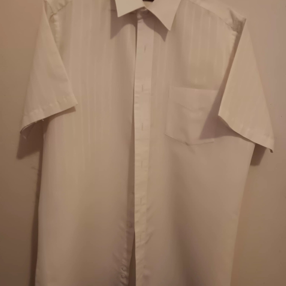 David Taylor White Casual Button Down Shirt, Size 15 12 - Picture 1 of 6